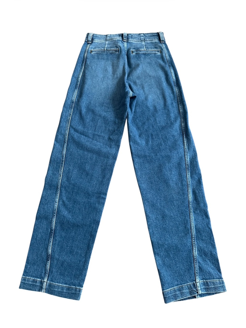 Madewell High Waist Tapered Denim 26 Vintage Wash Side Panel Jeans NWT - Picture 3 of 13